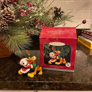 Hallmark 1998 Mickey's Favorite Reindeer Ornament Disney